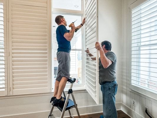 Window blinds install — Triangle Home Handyman, Apex NC